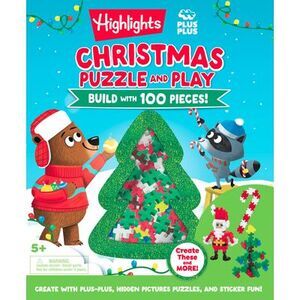 Christmas Puzzle and Play: Build with 100 Pieces!: Holiday Set with Hidden Objec